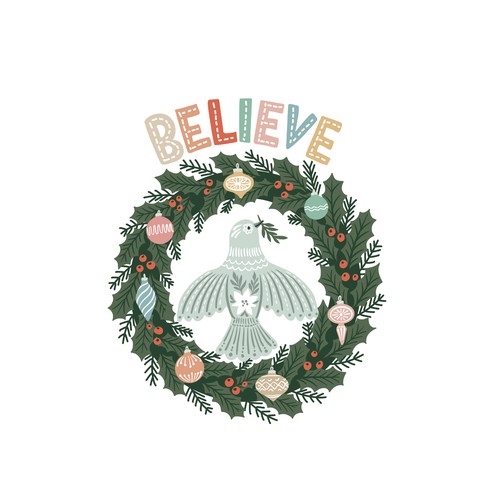 Design A Sticker That Embraces The Season and Promotes Peace Design by HannaSymo