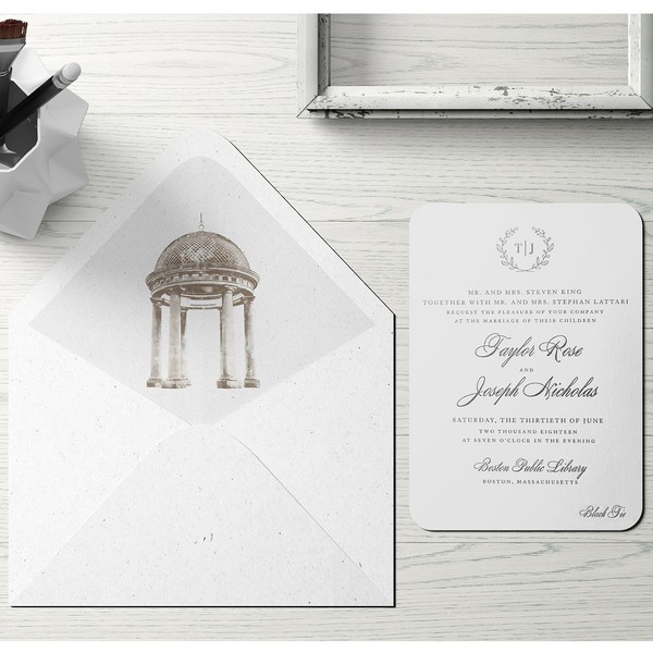 Design realizzato da Mitocoto intitolato "Illustration for a Wedding Invitation"