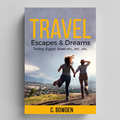 Cover for a travel/autobiography/brief essay book Design by NoBoundaries