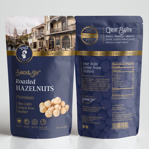 Create a great product package for Aznut hazelnuts Réalisé par znakovanj