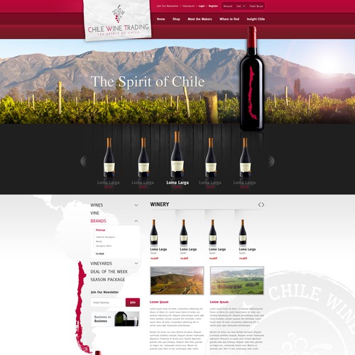 Web page design contest entry by 2ché