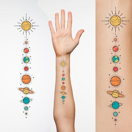 Planetary Tattoo Design Design by Yoga Sentanu