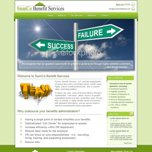 Sumco needs a new website design Diseño de Majac