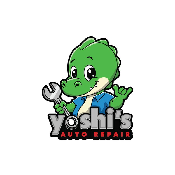 logo for yoshi's auto repair