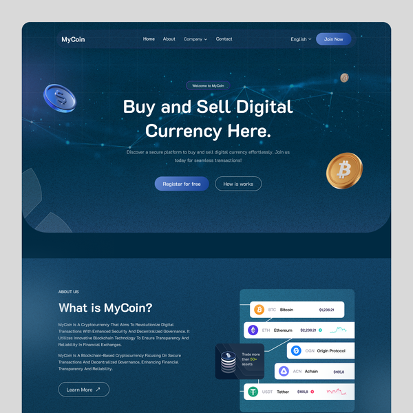Crypto Landing Page