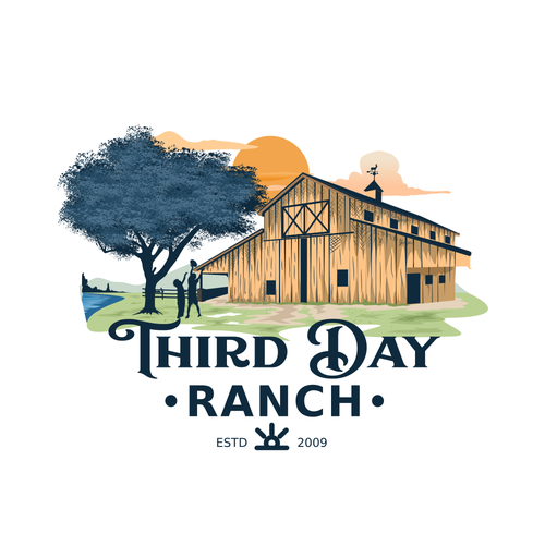 Capture essence of Texas ranch experience in new Third Day Ranch logo Design by Rav Astra