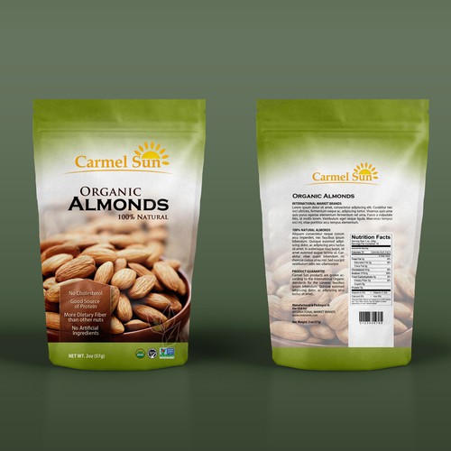 Dried Fruits and Nuts in Pouch | Product label contest