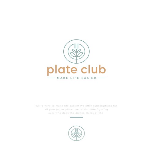 "I created the first paper plate subscription company logo!" - Your next claim to fame Design by D Better Design