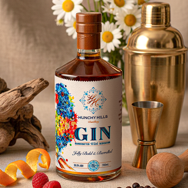 Hunchy Hills Distillery Branding & Packaging Design