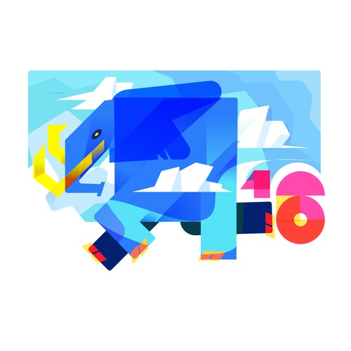 PostgreSQL v16 Release Artwork Design von calesatama