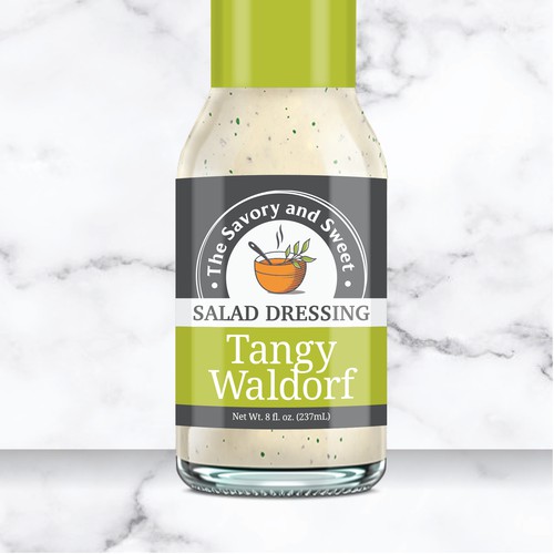 salad dressing label design IN.C DESIGN STUDIO