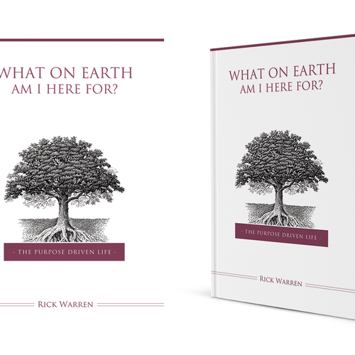 Book cover redesign for "What on Earth Am I Here For? The Purpose Driven Life" by Rick Warren Design by GoranM