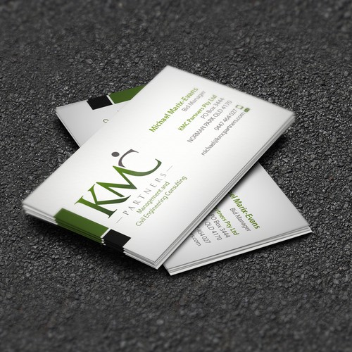 KMC Partners Business Card Design Design réalisé par AYG design