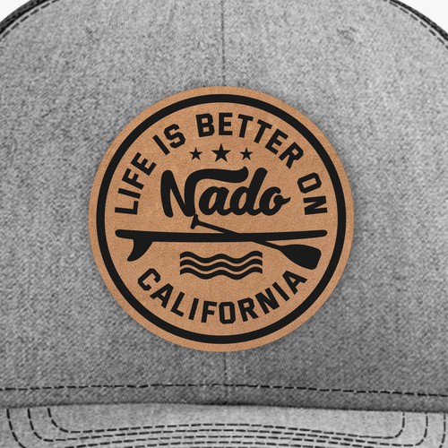 Design di Leather Patch Hat di H A N A