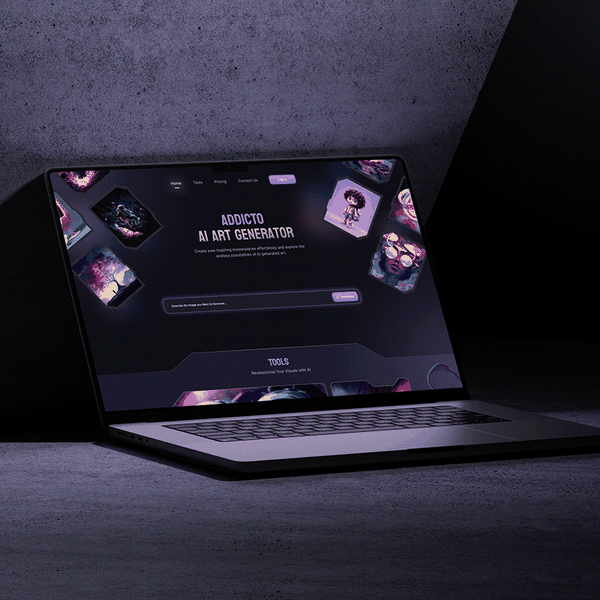 AI art generation web app