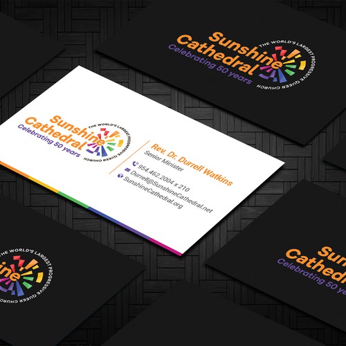 Business Card for Growing Progressing LGBTQ Church Design by Taaiebah