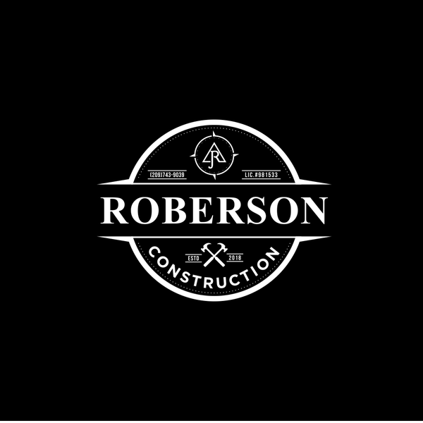 Design by mbh romo titled "Roberson Construction"