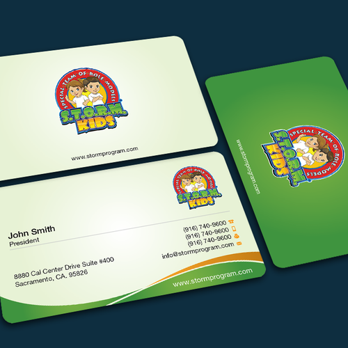 S.T.O.R.M. Program Business Card Design by FishingArtz