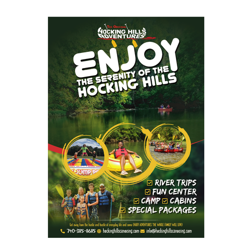 Hocking Hills Adventures Design by Bennah