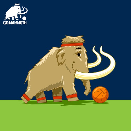 Mammoth Mascot (2D Illustrator with Depth to Pop) Design von MAKOTO OKADA