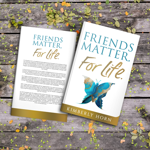 "Friends Matter. For Life.", insightful and visually captivating book on adult friendship Design by LAYOUT.INC