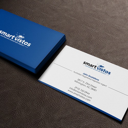 We need a great and creative business card for an Australian Migration Agency. Design by ivan!