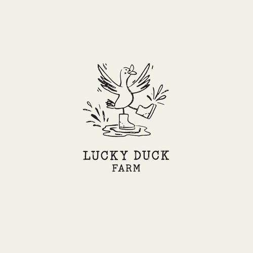 Fun and unique logo with a vintage feel for our farm based business Design by Teri-design