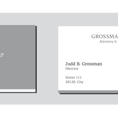 Help Grossman LLP with a new stationery デザイン by stefano cat