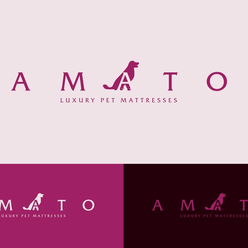 AMATO modern/luxury dog bed logo Design by Studio 135