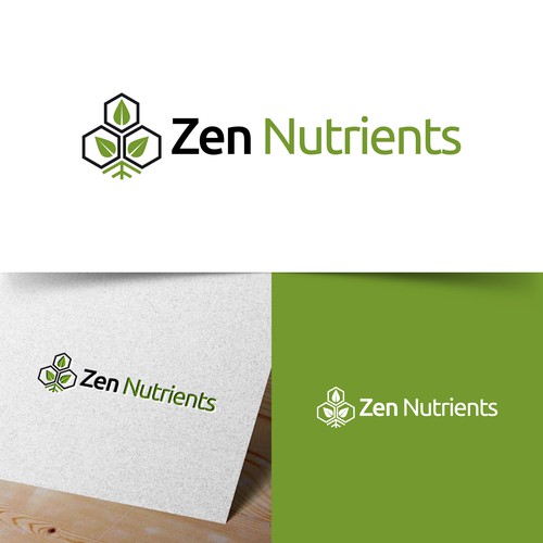 When science and nature collide.....need a modern zen nutrients supplement brand logo. Design by Web Hub Solution