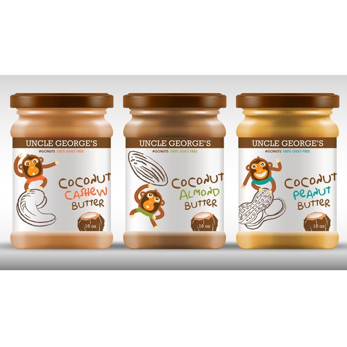 Nut butter label design Product label contest