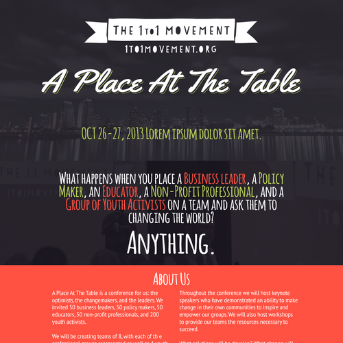 Create an event registration for a youth-based conference Design von IX Pixels