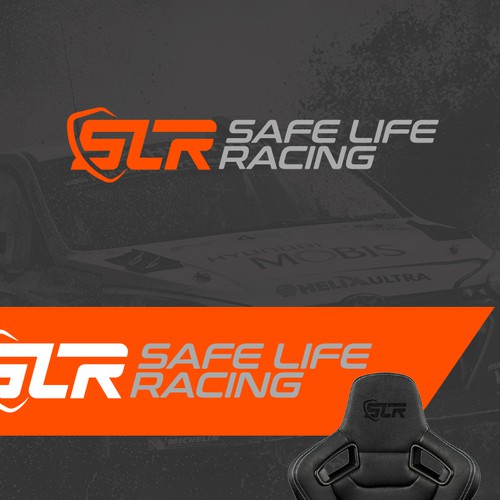 Logo Redesign for Safe Life Racing!  A manufacturer of auto racing safety equipment. Design by DOCE Creative Studio