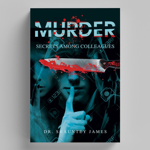 Cover for a classic murder mystery where secrets and lies fly among college professors Design by elQue.design