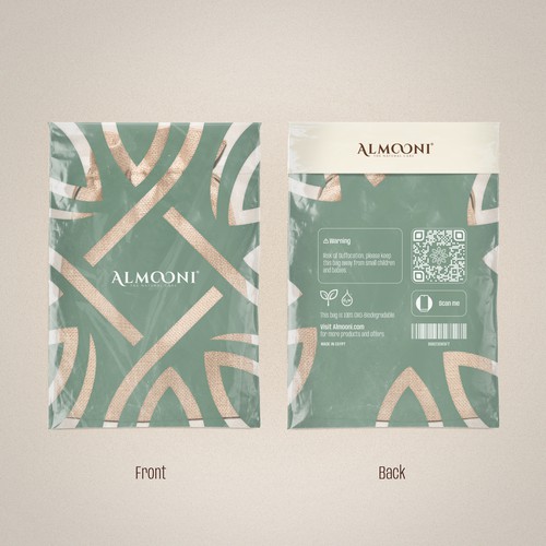 Design a simple yet elegant polybag packaging for our loofah brand Design by La_russa