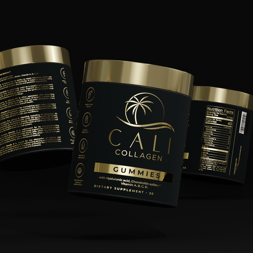 Cali Collagen Jar Label Design Contest (Luxury) Design by ilonaGi