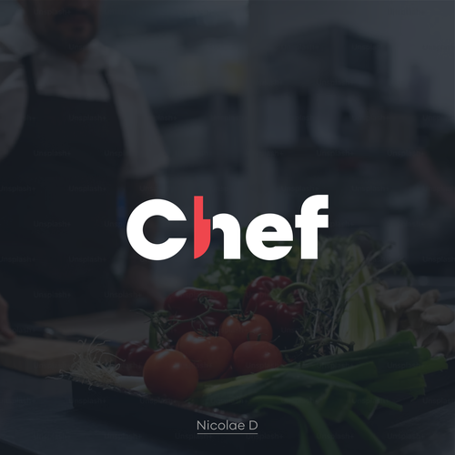 "CHEF": Food & Cooking Social Media Logo Design by Nicolae D