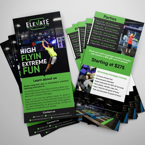 Rack Card For Trampoline Park Postcard Flyer Or Print Contest 99designs