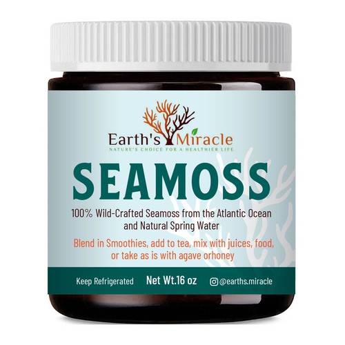 Diseño de Design a Label for our Sea Moss Gel Product de ve_sta