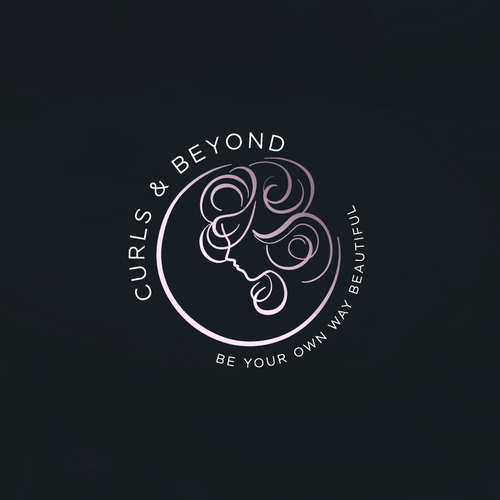 Logo for curly hair brand Diseño de designer Ha