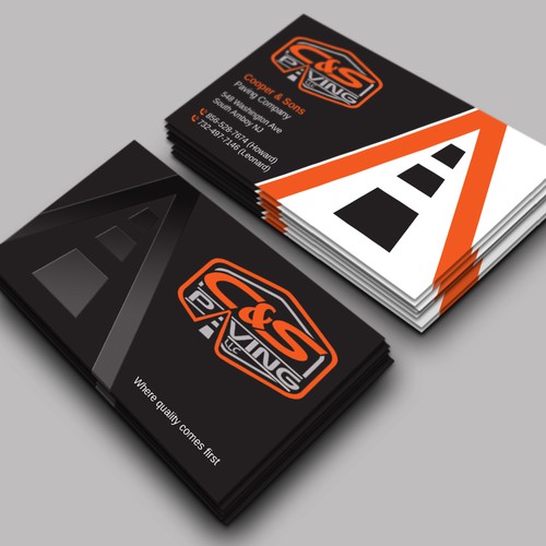 Design We are an asphalt paving company  card with character, style, stands out from everyone nothing bland no white ,add stuff por LAXMI DESIGNHUB