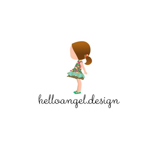 Ava N GardaさんのDesign fun branding pack for little girl's dress brand (logo, biz card, clothing tag, shopping bag)デザイン