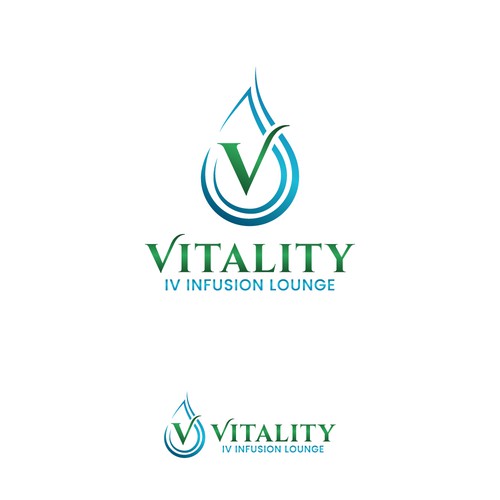 Logo for a luxury IV hydration spa Design by nilaArt