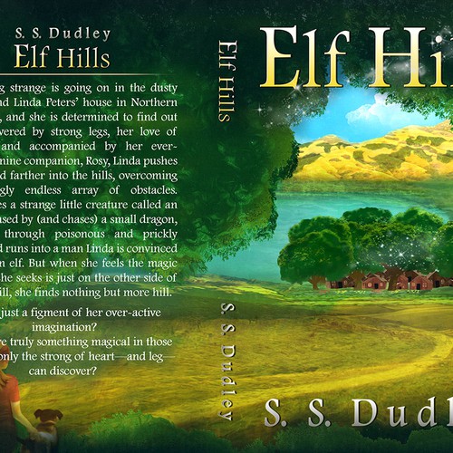 Book cover for children's fantasy novel based in the CA countryside Réalisé par Artrocity