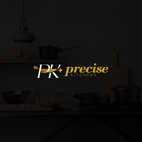 Need  logo for  kitchen cabinet business ,My  name  Precise Kitchens,  colors - dark to light Grey , some Gold, love cla Design by ACZ_designs