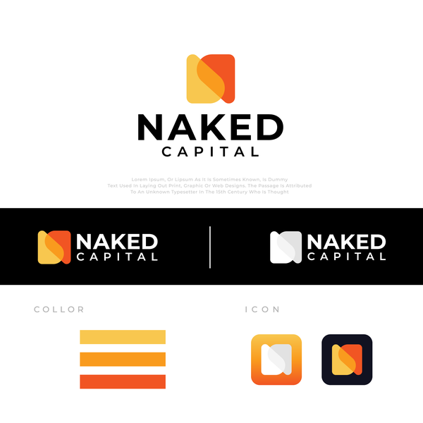 Design by ✨Ek-Studios™ titled "Naked Capital Logo"