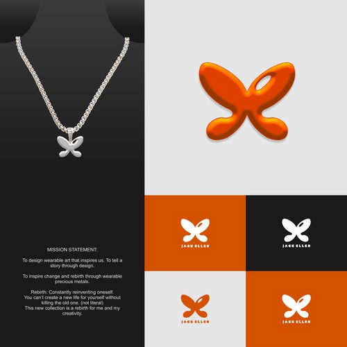 Rebranding a queer jewelry designer/artist! Diseño de InfiniDesign