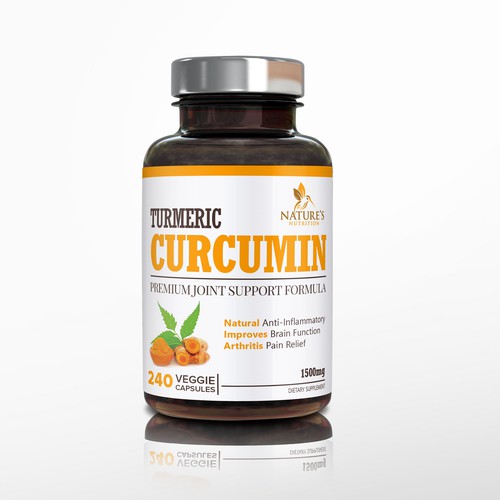 Nature's Nutrition needs a "beautiful label" for its Turmeric Extract bottle Design by DesignSBS