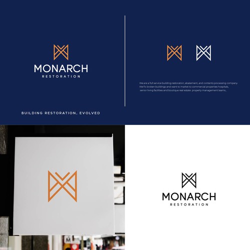 Design a modern clean logo package for a restoration company Design by Danny A