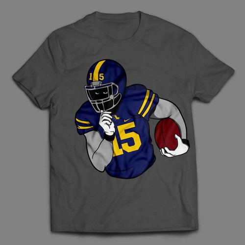 American football helmet T shirt Design Sports T-shirt design for football  lovers - TshirtCare